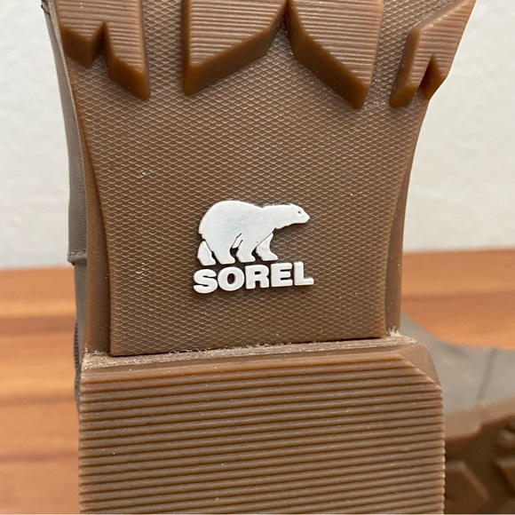 SOREL NL3719-005 Emelie Chelsea Waterproof Booties in  Quarry Gray/Taupe Size 7 - Picture 15 of 16
